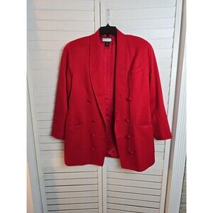 E Style Jacket Ladies Cherry DBB Blazer Size 12 Office Boss Workwear Classic